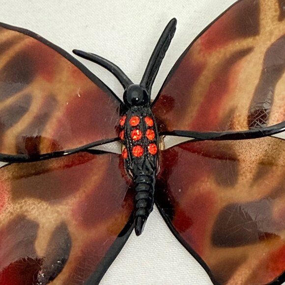 Vintage Large Metal Butterfly Brooch/Pin - Picture 3 of 6